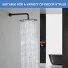 MEDIOMI Solid Metal Large Rain Shower Head, Round High Flow