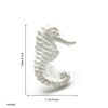 dophee 4PCS/Set Mediterranean White Iron Knobs, Sea Horse, Crab, Shell,