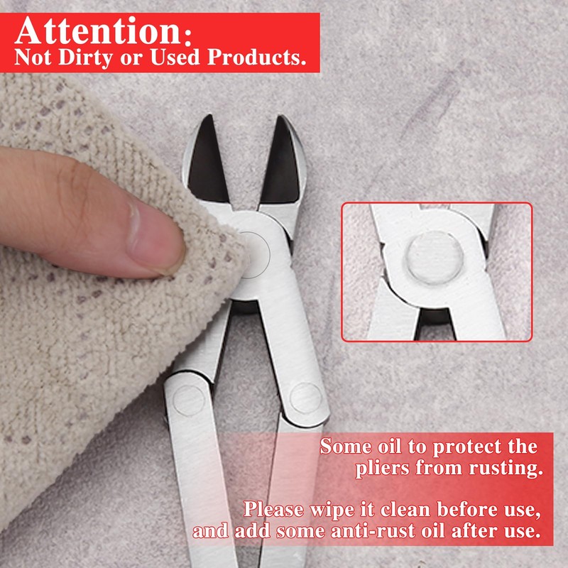 Long Reach XL Dual Pivot Wire Cutting Pliers Double-Joint Side