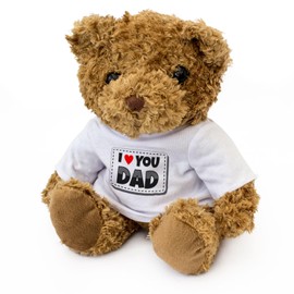 Big Red Egg I LOVE YOU DAD - Teddy Bear - Cute Soft Cuddly Adorable - Gift Present