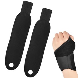 1 Pair Wrist Supports Wrist Straps Right or Left Hand Wrist Compression Strap and Support Wrist Brace Sport Unisex One Size Breathable Adjustable for Sports, Fitness, Arthritis, Weightlifting