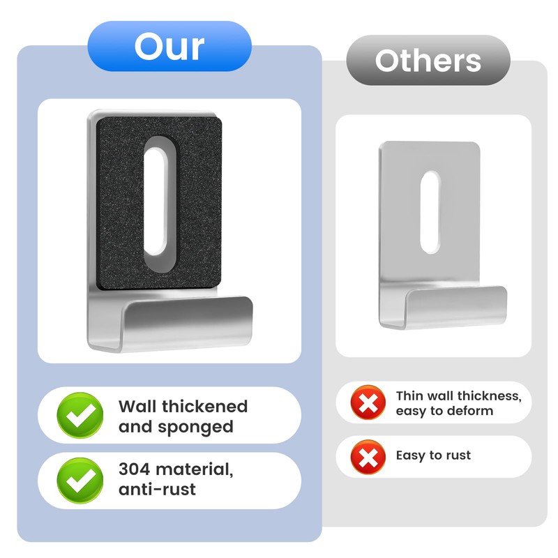 8 Pcs Mirror Clips, Stainless Steel Mirror Brackets, Mirror Mounting