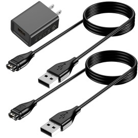 Vanjua Charger Cable for Garmin Fenix 8 7 6 5 S X E, Forerunner 945 45 45S 245 Music, Vivoactive 5 4 4S 3, Instinct 1 2 2S Tide Tactical, Approach S10 S40 S60 X10, Vivomove, Venu Sq 2 2S