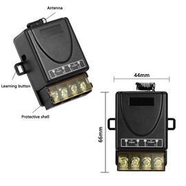 Frotlvm Wireless RF Remote Control Switch 30A AC 110V/120V/240V Relay RF Switch Universal 433Mhz 220V Relay Remote Control Switch with Long Distance Transmitter for Lights, Motor, Garage Door
