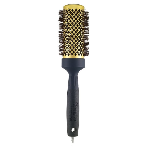Creative Hair Brushes Gold Nano Ceramic Ion Hair Brush, CR132-G, 2.5 Inch
