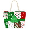 VOID Weihnachtsmuster Winter Strandtasche Shopper 58x38x16cm 23L XXL Einkaufstasche Tasche