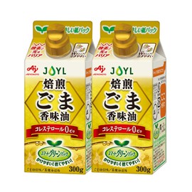 JOYL Sesame Oil Roasted Sesame Flavoring Oil (Cholesterol 0), Ajinomoto J-Oil Mills Paper Pack, 10.6 oz (300 g) x 2 Bottles