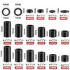 600 Pcs Electrical ABS Spacers Black Nylon Round Spacer for