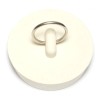 Unbranded 1-7/8" x 1/2" White Rubber Stoppers (3 pcs.)