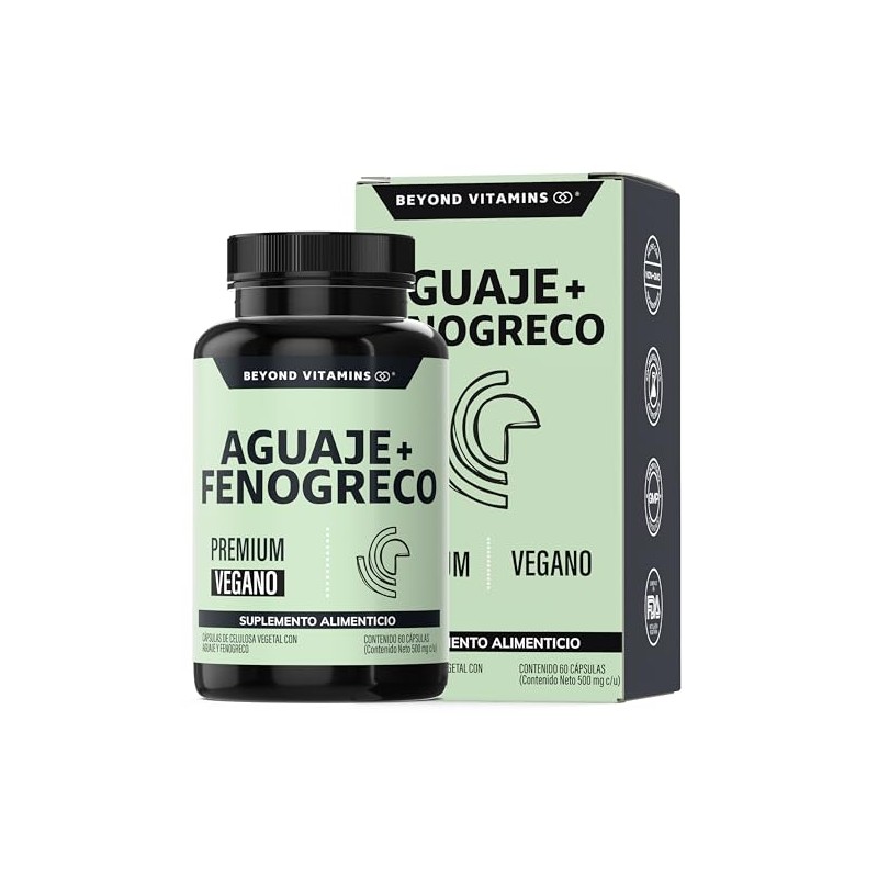 Beyond Vitamins | Aguaje + Fenogreco 1000mg Premium | Con