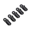 20pcs Hearing Aid Lanyard Clip Black ABS Clip Replacement Accessory