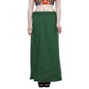 Stylesindia Women's Cotton Readymade Indian Inskirt Saree Petticoats Underskirt-Deep Green