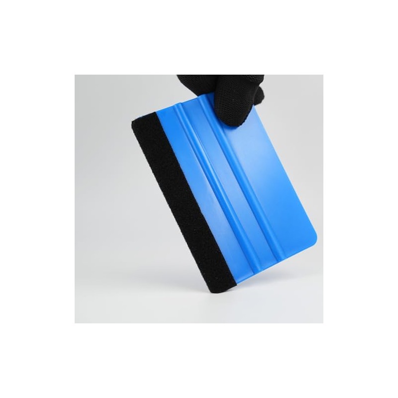 2-Pack Blue Felt Edge Squeegee Tool for Car Vinyl Wrap,