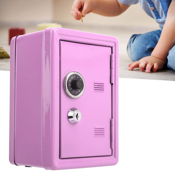 Kids Piggy Bank, Metal Safe for Kids with Combination Lock,
