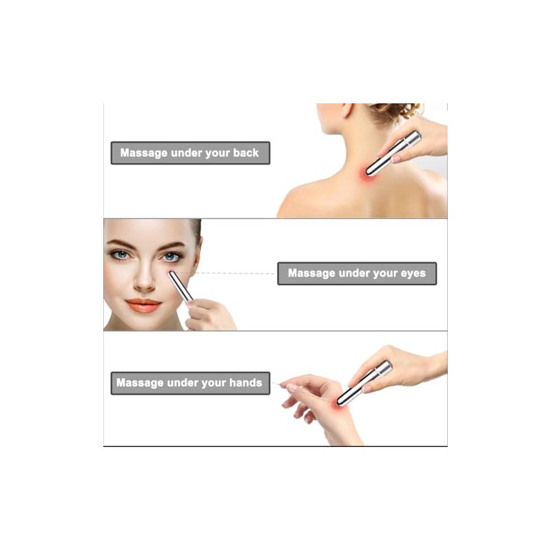 Opertam Cordless Handheld Mini Massager for Face, Finger, Neck, Shoulder,