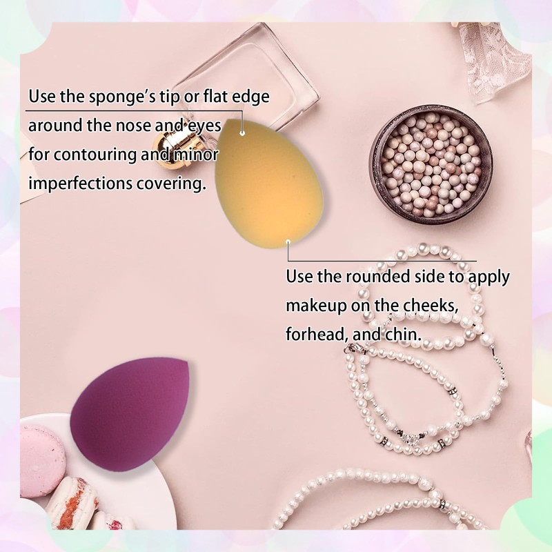 Benepoint 8Pcs Makeup Sponges For Foundation, Soft Makeup Sponge Set