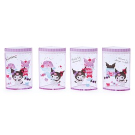 Sanrio 213179 Sanrio Pen Stand, Purple, Plastic, Chromi-chan KUROMI 360° Rotation, Pen Stand, Cosmetics, Makeup Brush, Tulle, Pets, Character