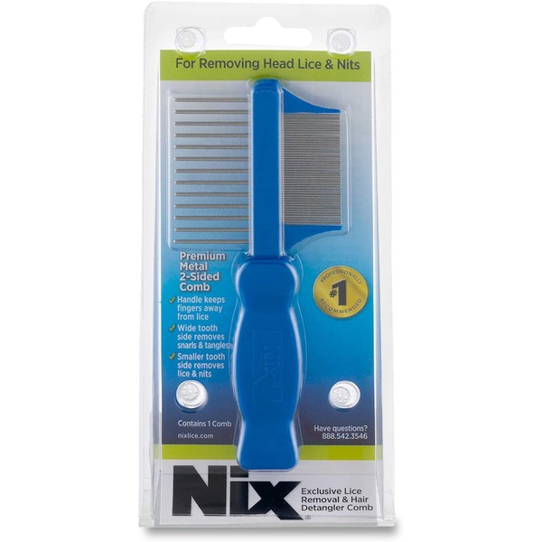 Nix Premium Metal Two Sided Lice & Nits Remover Comb 1 EA (PACK OF 3)