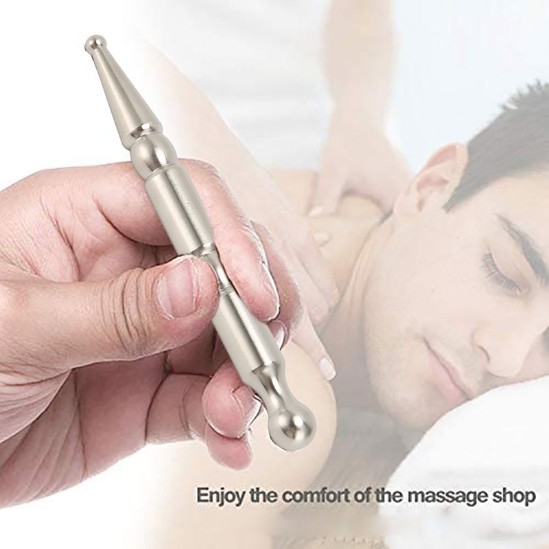Manual Acupuncture Pen Stainless Steel Ergonomic Easy to Hold Portable