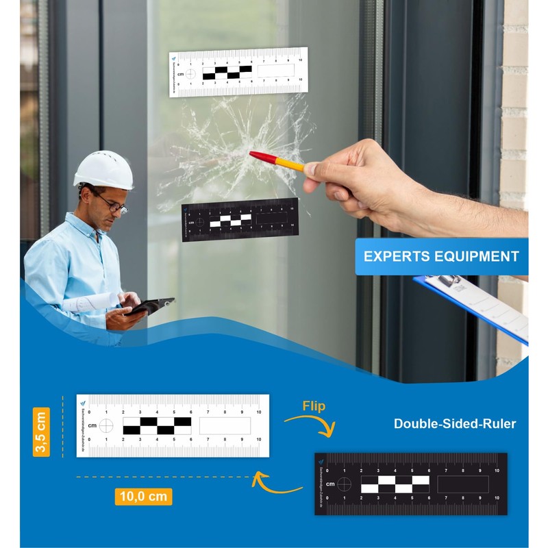 Sachverständigen-Accessoires Crime Scene Ruler as [Detective Levelling Device] Set of