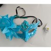 Maeaccx Blue Masquerade Mask for Women Light Up Flower Masks