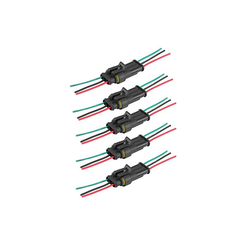 Acouto Conectores eléctricos de 3 pines Conector de 3 pines