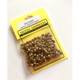 Model Expo Deadeye Walnut 3/16" (5MM) 150/Pack Model Ship Building Tools for Kids