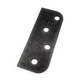 Door Hinge Shims (Set of 3) Hinge Spacer For Interior and Exterior Door Alignment - for 3.5", 4" and 4.5" Standard Hinges (1.5mm thick, Black, 4-inch)