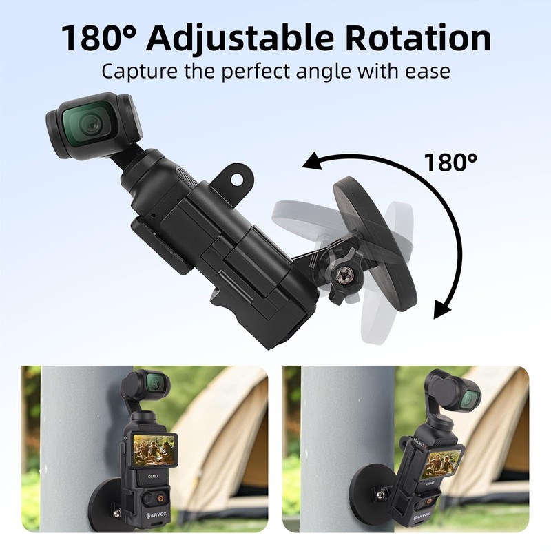 ARVOK Magnetic Holder Stand for DJI Osmo Pocket 3 Accessories,
