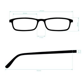 DIDINSKY Blue Light Filter Glasses for Men and Women, Blue Filter Glasses with Strength or No Prescription for Gaming or PC. Anti-Glare Lenses. 8 Colours and 6 Gradations - ARKEN ARKEN, small