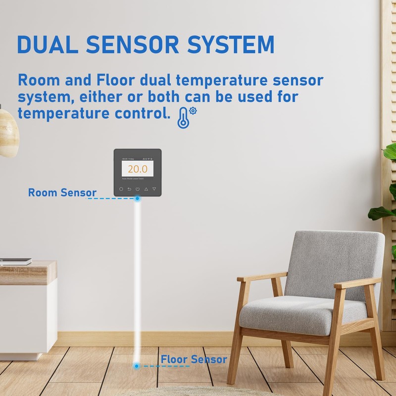 Digital Proframmable Thermostat for Electric Floor Heating Underfloor Heating Thermostat