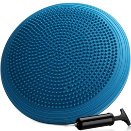 Libima Inflated Wobble Cushion Wiggle Seat for Sensory Kids Flexible Seating for Classroom Elementary Sensory Seat Balance Disc with Pump for Kids Adults Office School Home (Prussian Blue)