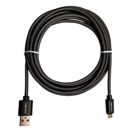 Basan 10 Foot Charging Cord with Lifetime Replacement Warranty,Military Grade,for Micro USB Connections (Black, Micro USB)