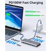 USB C Docking Station Dual HDMI Monitor Adapter, Selore USB