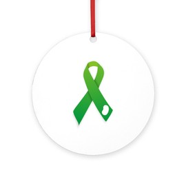 CafePress Kidney Donation Awareness Round 4" MDF Holiday Ornament