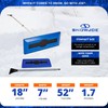 Snow Joe 18" Telescoping Snow Broom & Ice Scraper for