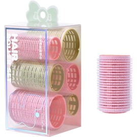 HOOWDAMY Hand Winding Curler, Bangs, Hair Roller Set, Set of 6, Salon, Bangs Curler, For Curly Hair, DIY Hairstyle, Hairdressing Curler, Easy to Use