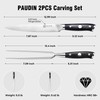 PAUDIN Carving Knife Set - 8" German Steel Turkey Carving