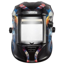 Auto-Darkening Welding Helmet 3.94\" X 3.15\" True Color Solar-Powered Welder Mask with 4 Arc Sensors Wide Shade 1/1/1/1Filter Lens Area: 12 sq in, Helmet Color &amp;amp;amp;amp;amp;amp;amp;amp;amp;amp;amp;amp;amp;amp;amp; Pattern: Flag Pattern