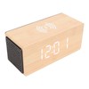 Digital Wooden Alarm Clock LED Smart Bluetooth Speaker 15W Wireless