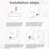 Farady 2 Pack Gutter Extension Hinge Stainless Steel Downspout Extension