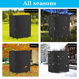 Cachpib Folding Bed Storage Cover, Waterproof & Dustproof Rollaway Bed Cover with Zipper & Buckle, Thickened Storage Cover for Folding Cot, 130 x 30.5 x 99cm