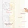 Wedding Arch Draping Fabric,2 Panels 28" x20ft Ivory and Cream