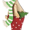 com-four® 2 x Decorative Stand for Christmas, Reindeer Made of