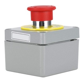 Emergency Stop Switch Emergency Stop Button Red Mushroom Switch Station Stop Control Switch Red Mushroom Manual IP666 for Power On Off (80 x 75 x 60)