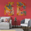 Set De Pinturas De Figuras Geometricas Canvas 3pz De 65x43cm