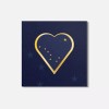Unbranded Alaska USA State Flag Heart 4'' X 4'' Square
