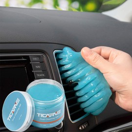 TICARVE Gel de limpieza para herramientas de detallado automotriz, limpieza de automóviles, polvo de ventilación de aire, masilla para detallado interior, limpiador universal de polvo para auto