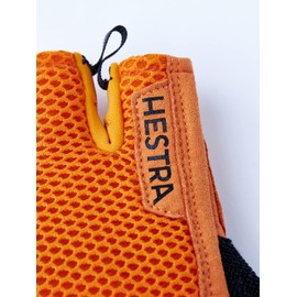 Hestra Short Sr. Breathable Protective Bike Glove for Men/Women | 5-Fingerless Shock Absorbing Breathable Bike Glove for Mountain Biking, Orange7