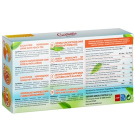 Castello since 1907 Zero & Instant Iced Tea Sachets | Peach | Total 36 sachets | 1 sachet = 500 ml of Tea | Zero Calorie | Zero Sugar | Zero Aspartame